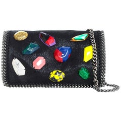 Stella McCartney Black Vegan Leather Falabella Crossbody Bag