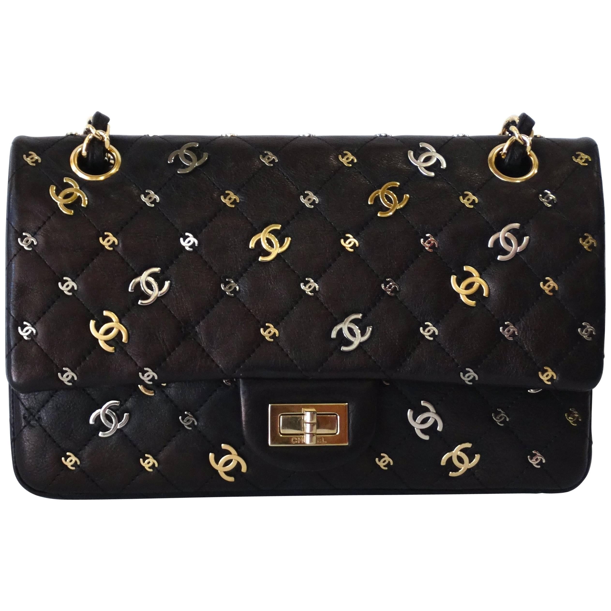 2007 Chanel CC Punk 2.55 Reissue 225 Flap Handbag