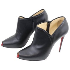 Used Christian Louboutin Open Toe Low Boots. Size french 40