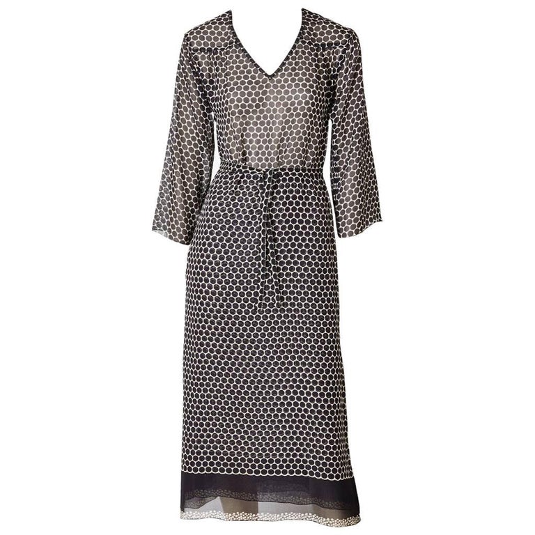 knee length dresses for ladies Vintage Sweelo Sheer Sequined Chiffon Midi Dress  Recess