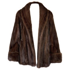 Vintage Stunning 1970s Bill Blass Brown Mink Fur Jacket or Coat