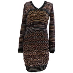 Missoni wool multicoloured long sleeves dress