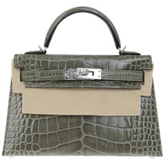 2010s Hermès Mini Kelly Crocodile Bag