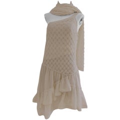 Missoni white dress plus Scarf