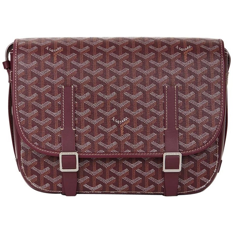 Goyard Burgundy Chevron Print Coated Canvas St. Louis GM Bag - Yoogi's  Closet