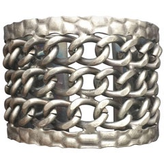 Metal chain cuff 