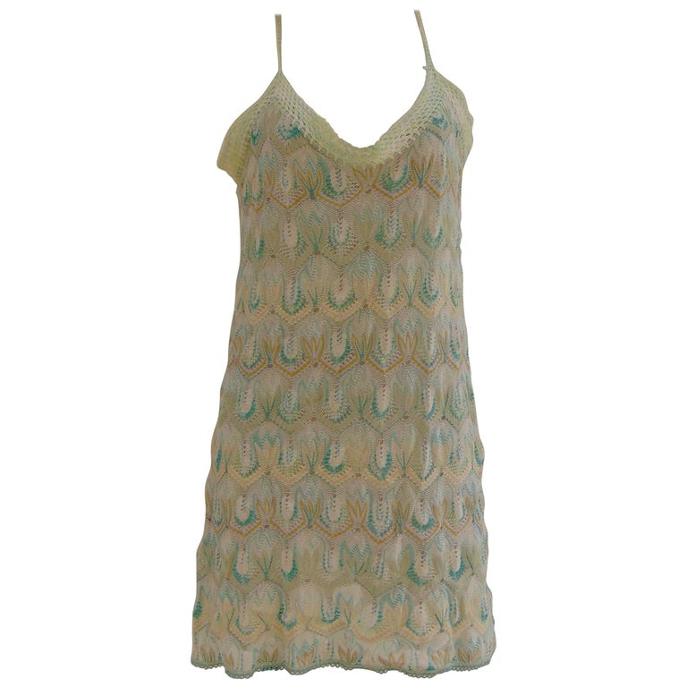 Missoni Mare green cotton dress at 1stDibs