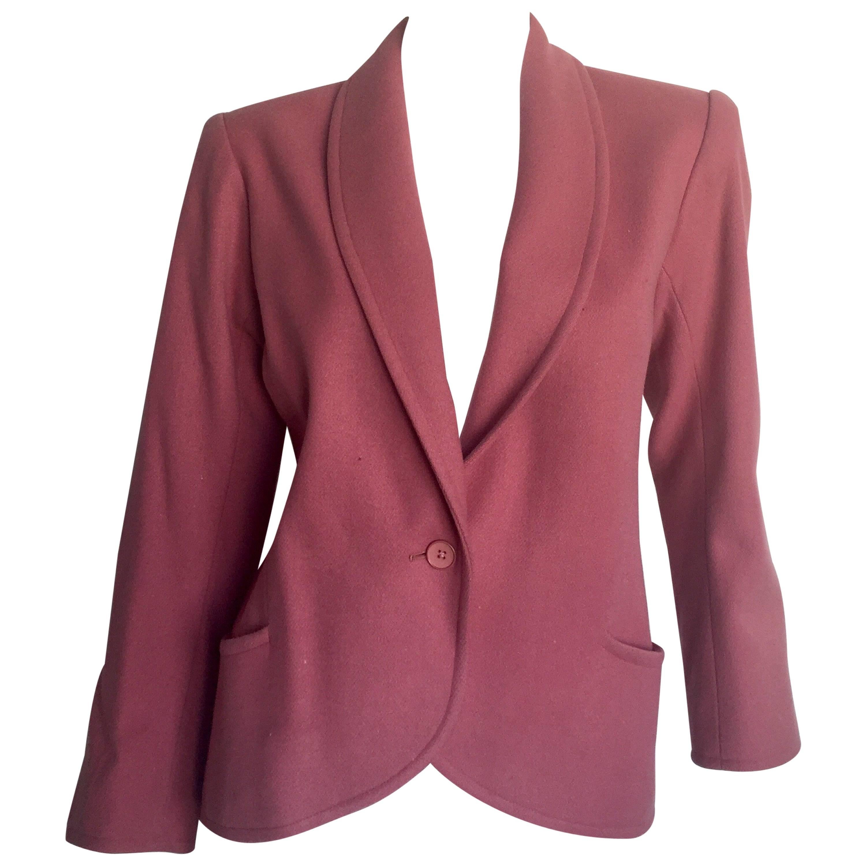 Yves Saint Laurent dusty pink wool blazer  For Sale