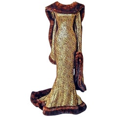 Thierry Mugler A/W 1997-1998 Paris Haute Couture Medieval Runway Gown Rare!