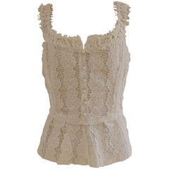 Dolce & Gabbana white corset