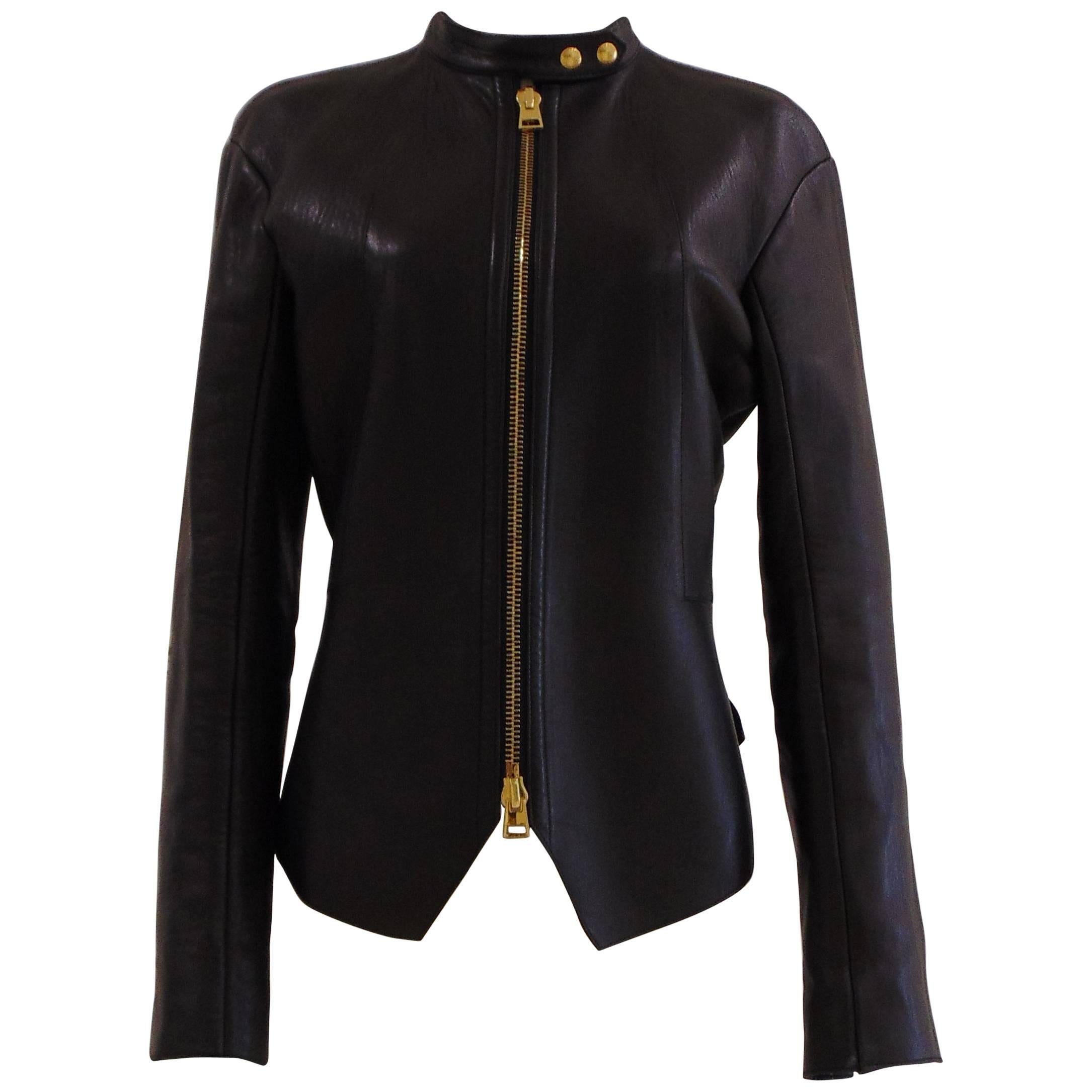 Tom Ford black leather jacket