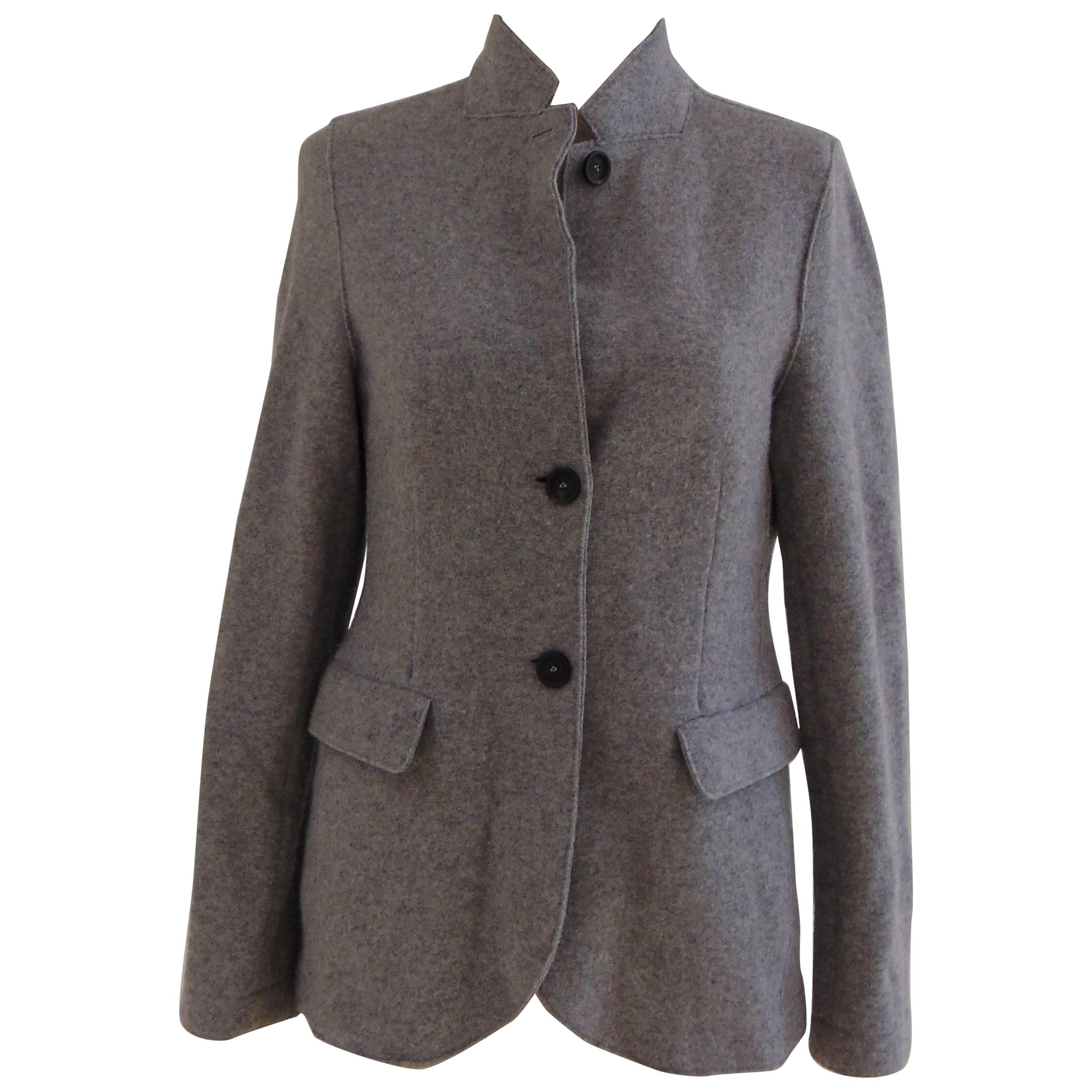 Harris Wharf grey wool jacket For Sale