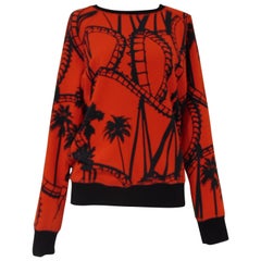 Leitmotiv red and black unworn sweater NWOT