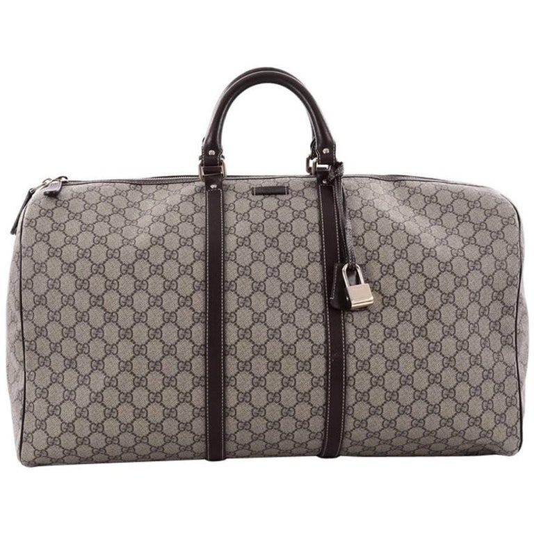 Gucci Carry On Convertible Duffle Bag GG Coated Canvas Medium at ...