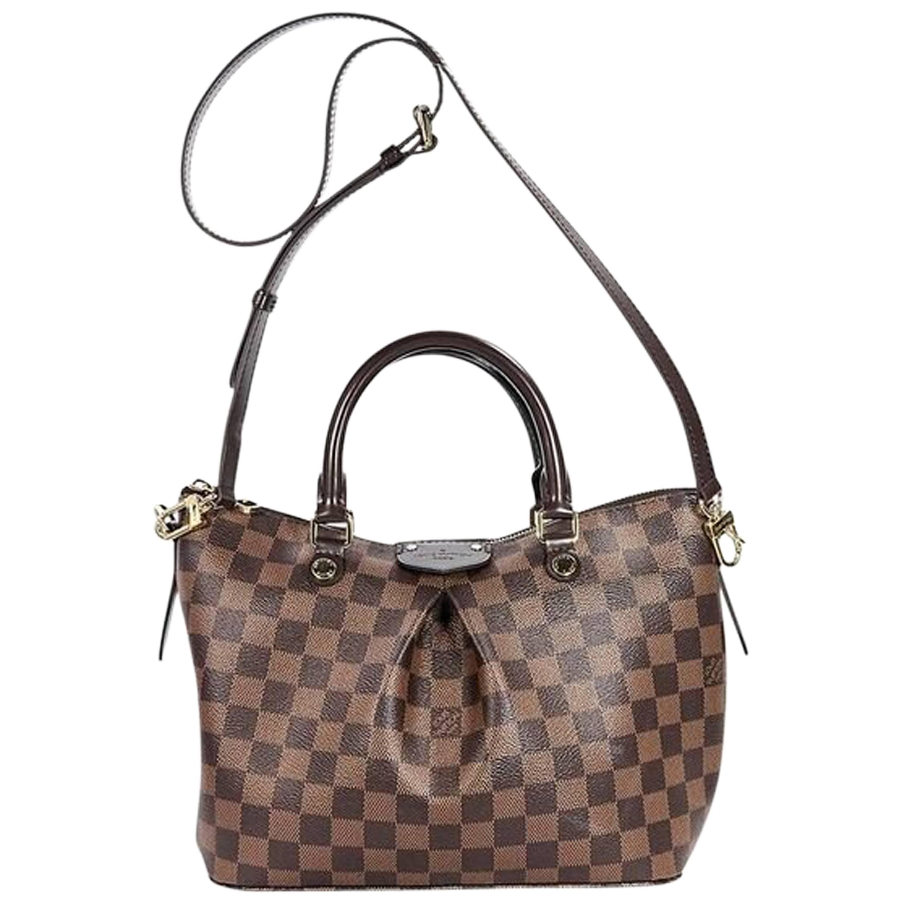 LOUIS VUITTON Siena PM Damier Ebene Shoulder Handbag-US