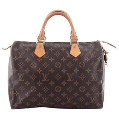 Louis Vuitton Speedy Handbag Monogram Canvas 30