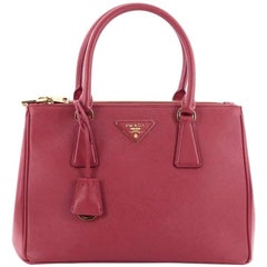 Prada Double Zip Lux Tote Saffiano Leather Small