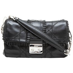 DIOR 'New Lock' Bag in Black Smooth Lamb Leather