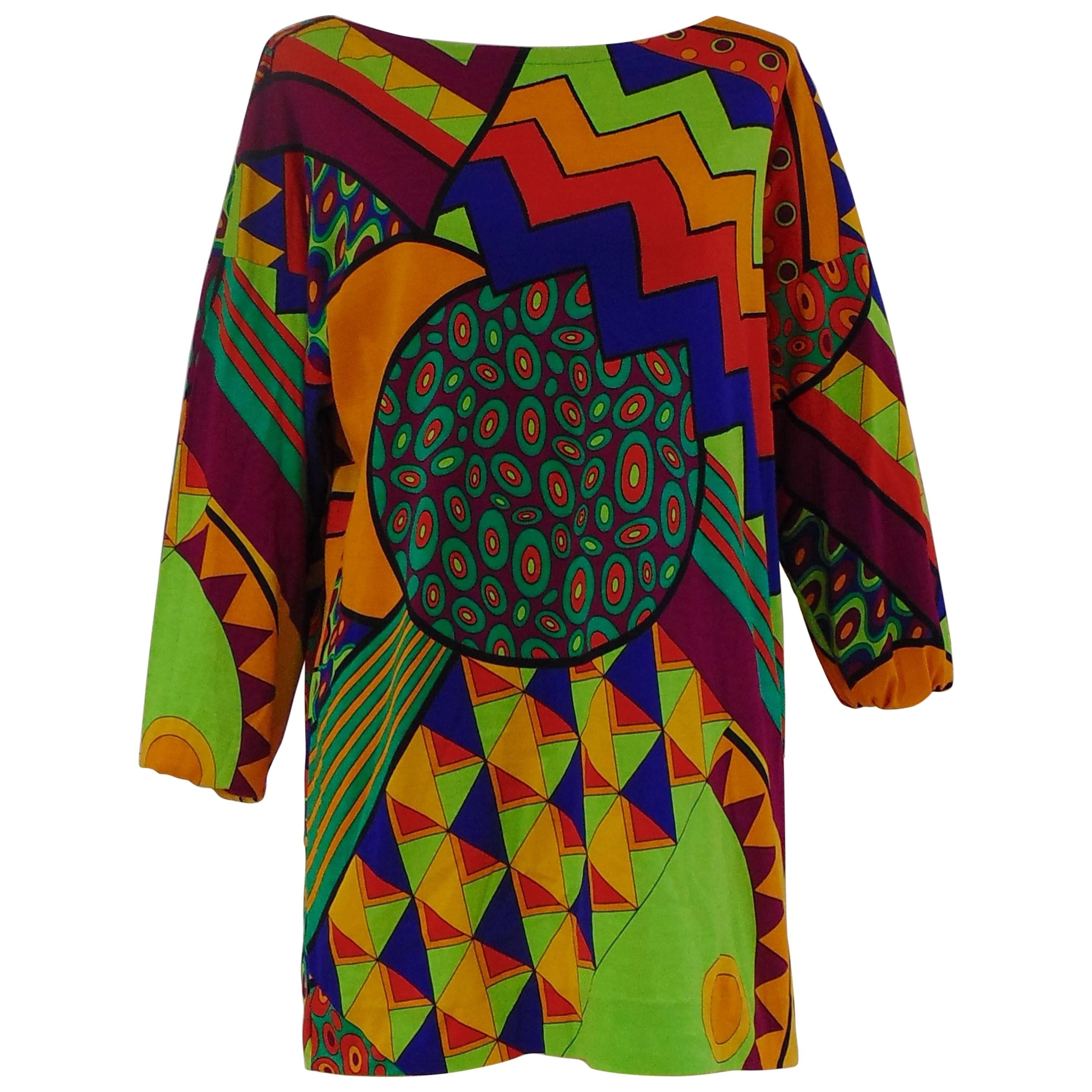 Gucci multicoloured oversized cotton shirt For Sale