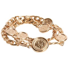 CHANEL Chains and Medals Belt in Gilded Metal Size 80 EU