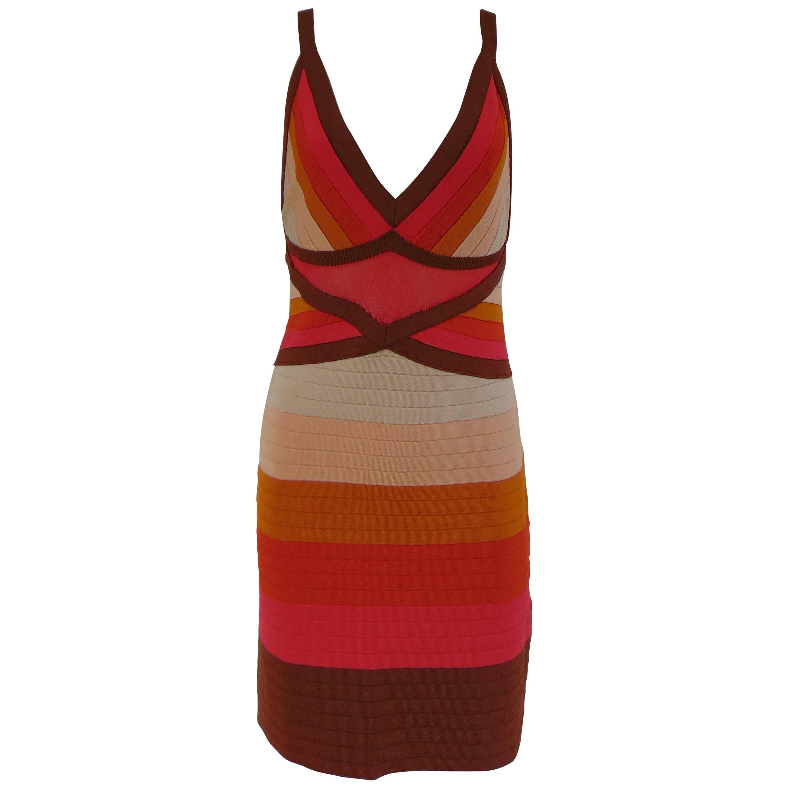 M by Missoni multicoloured stripes dress