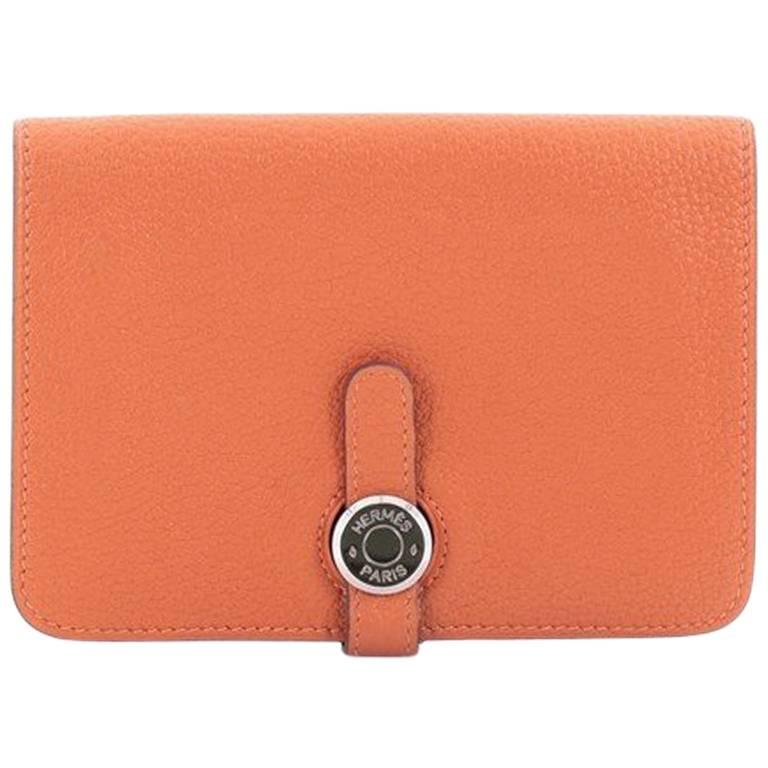 Hermes Dogon Compact Wallet Leather