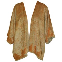 Mariano Fortuny 1920's Stenciled Velvet Evening Jacket
