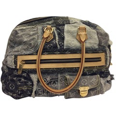 Louis Vuitton Monogram Denim Patchwork Large Shoulder Bag