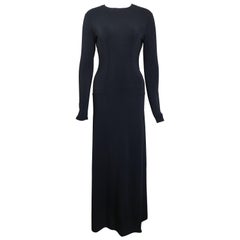 Used Alaia Black Long Sleeves BodyCon Maxi Dress