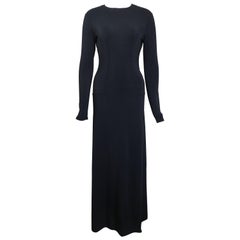 Used Alaia Black Long Sleeves BodyCon Maxi Dress 