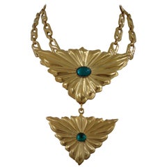 1980s Emilio Pucci gold tone necklace NWOT
