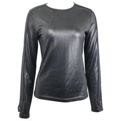 Vintage Gucci by Tom Ford Black Polyester Long Sleeves Top