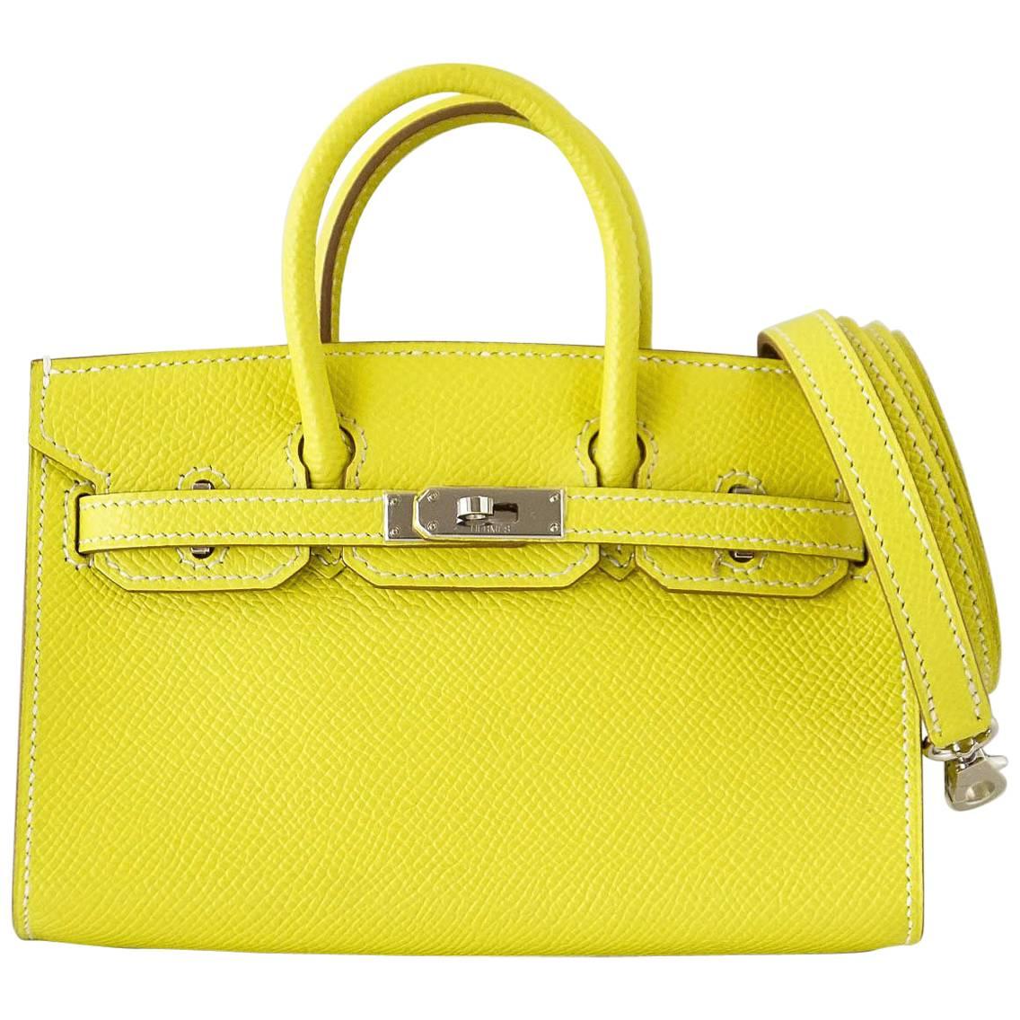 hermes yellow purse