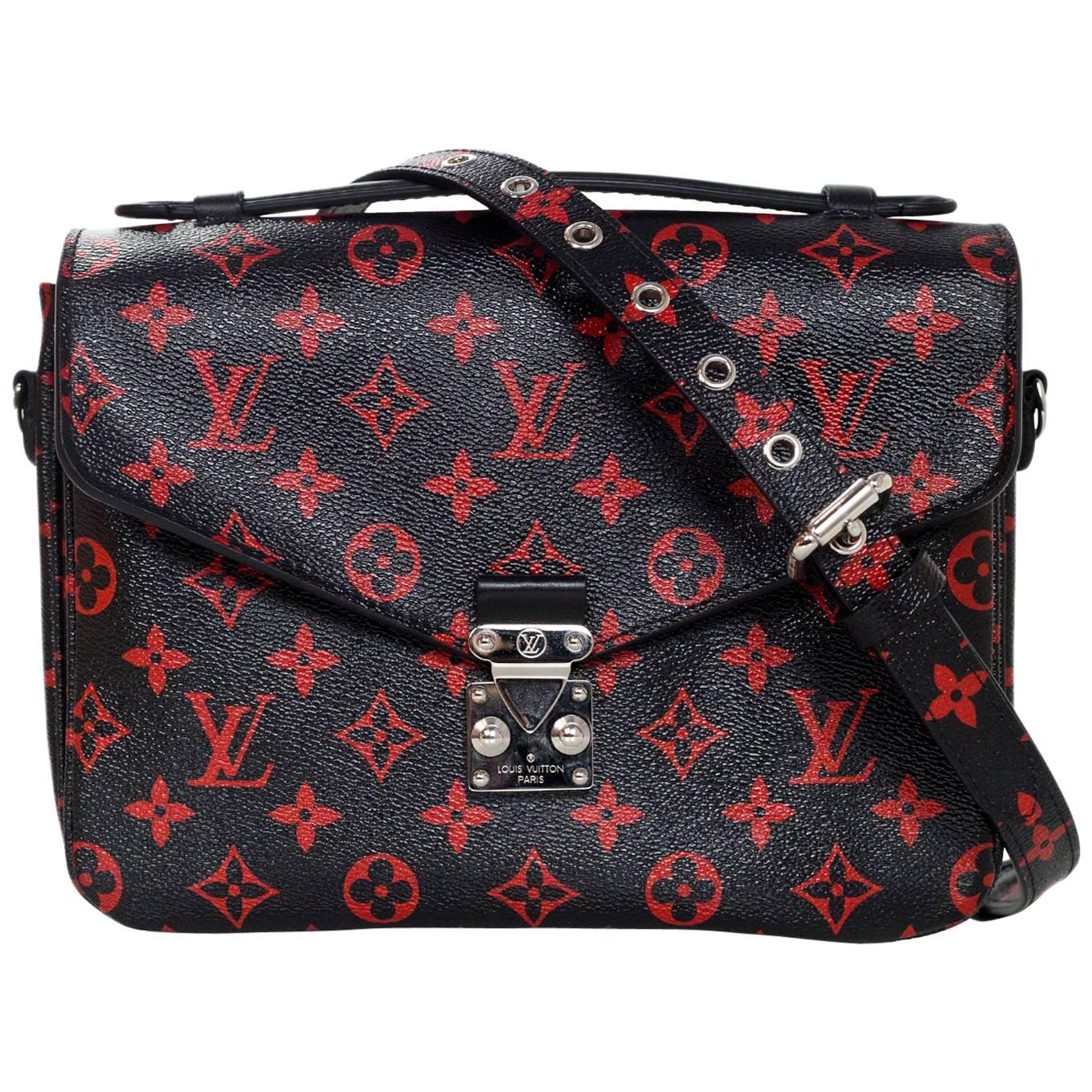 limited edition louis vuitton black and red bag