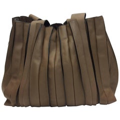 Lupo Tan Leather Italian Handbag