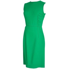 Lanvin Dress Green Stitch Detail Exceptionally Styled  36 / 4