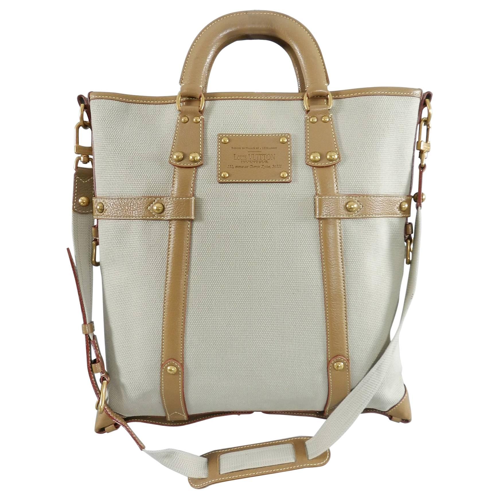Louis Vuitton Trianon Poids Plume GM Canvas and Leather Tote Bag