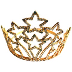 Vintage 80s Star Crown / Tiara 