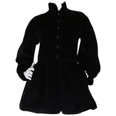 Vintage A/W 1976-1977 Yves Saint Laurent Corduroy Russian Collection Coat