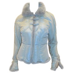 Roberto Cavalli Mink fur trimmed puffer  jacket