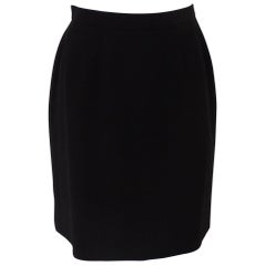 Chanel Boutique black wool skirt