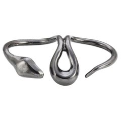 Giulia Barela Ribbon ring, 925 silver black rhodium