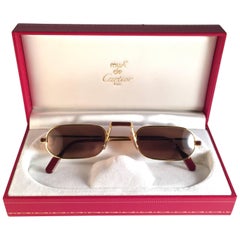 Cartier Vintage Demilune Laque De Chine Medium Reading Sunglasses France 