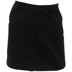 Roccobarocco black mini skirt