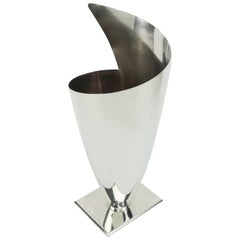 Postmoderne versilberte Vintage-Vase, Elsa Rady für Swid Powell