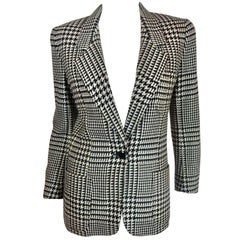 Vintage 1980s Anne Klein Houndstooth Blazer