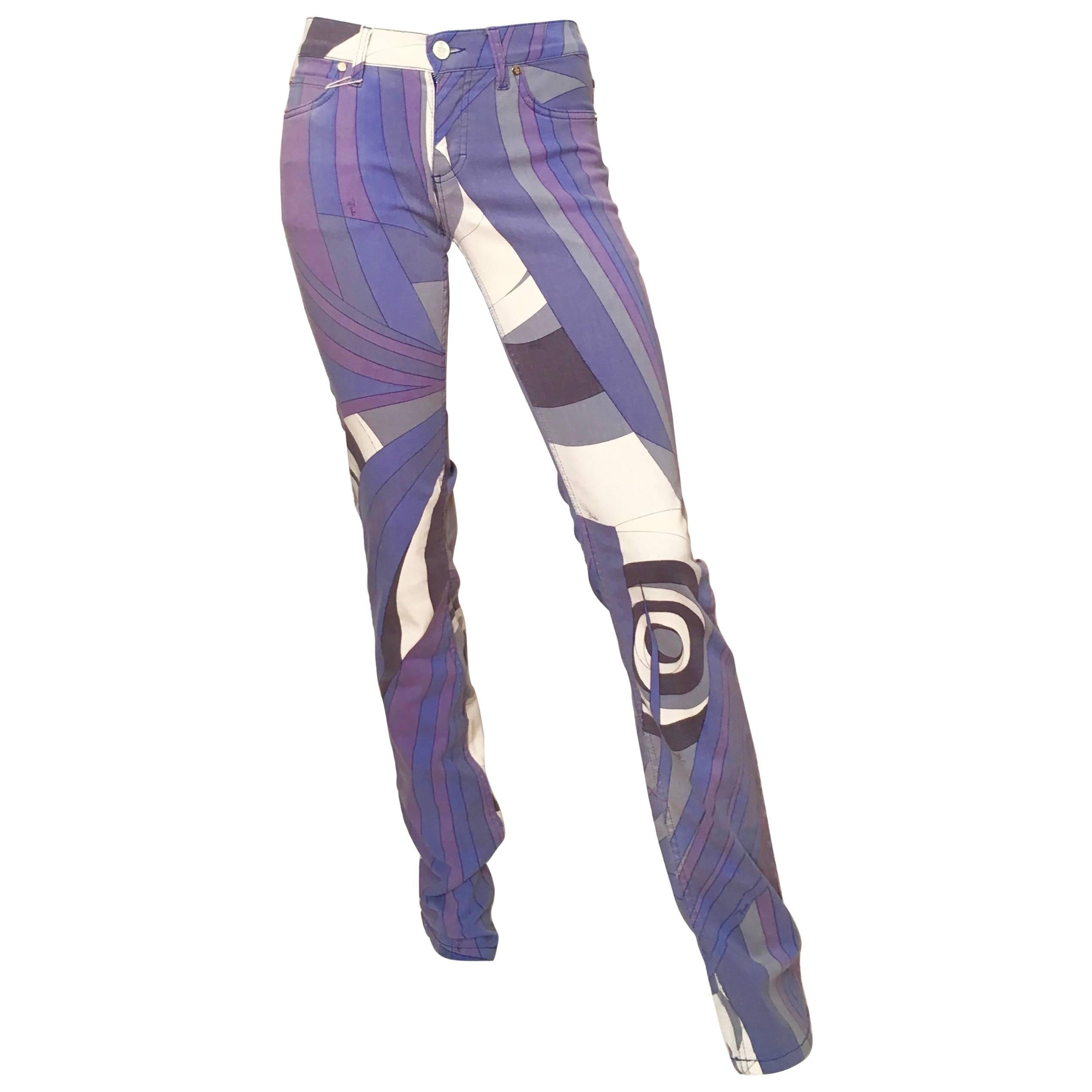 Emilio Pucci Cotton Stretch Skinny Jeans Size 4.