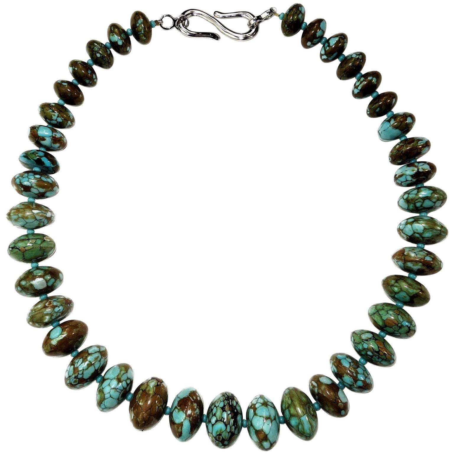 Chinese Graduated Turquoise Necklace