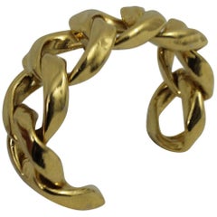1991 Chanel XL Chain Golden Cuff by Victoire de Castellane