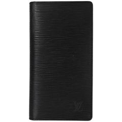 Louis Vuitton Black Epi Leather Long Open Wallet